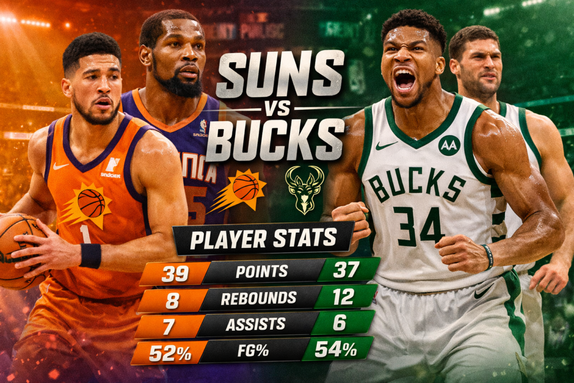 Phoenix Suns vs Milwaukee Bucks Match Player Stats: Complete Game Analysis