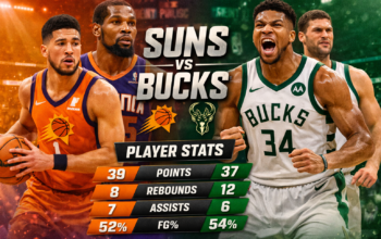 phoenix suns vs milwaukee bucks match player stats